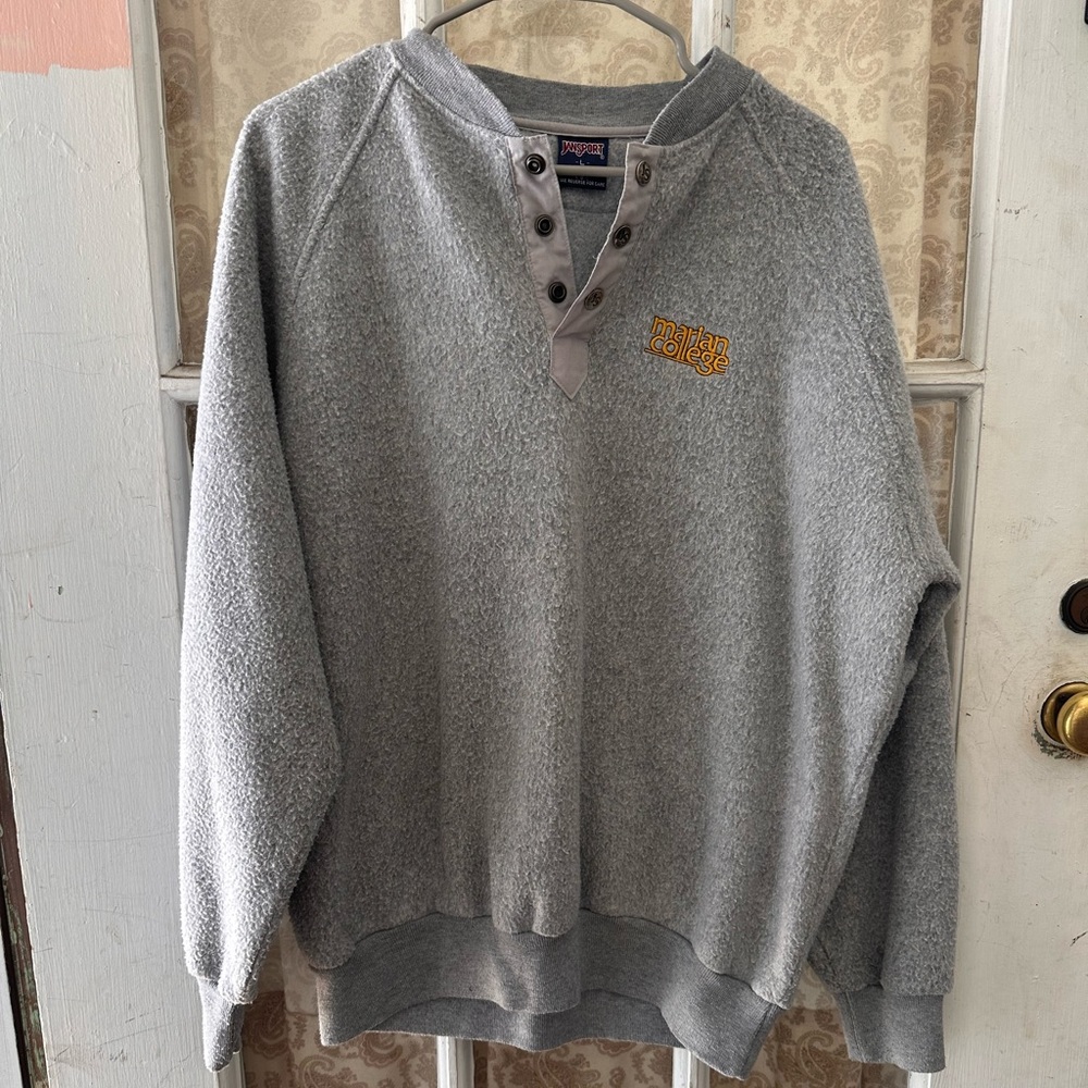 Vintage Jansport Marion University College Cozy Crewneck Size Large